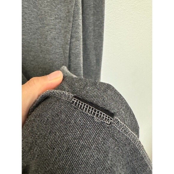 COS Wrap Knee Length Cowl Neck Dress Gray Lagenlook Sheath Work Women's Medium - Picture 6 of 8